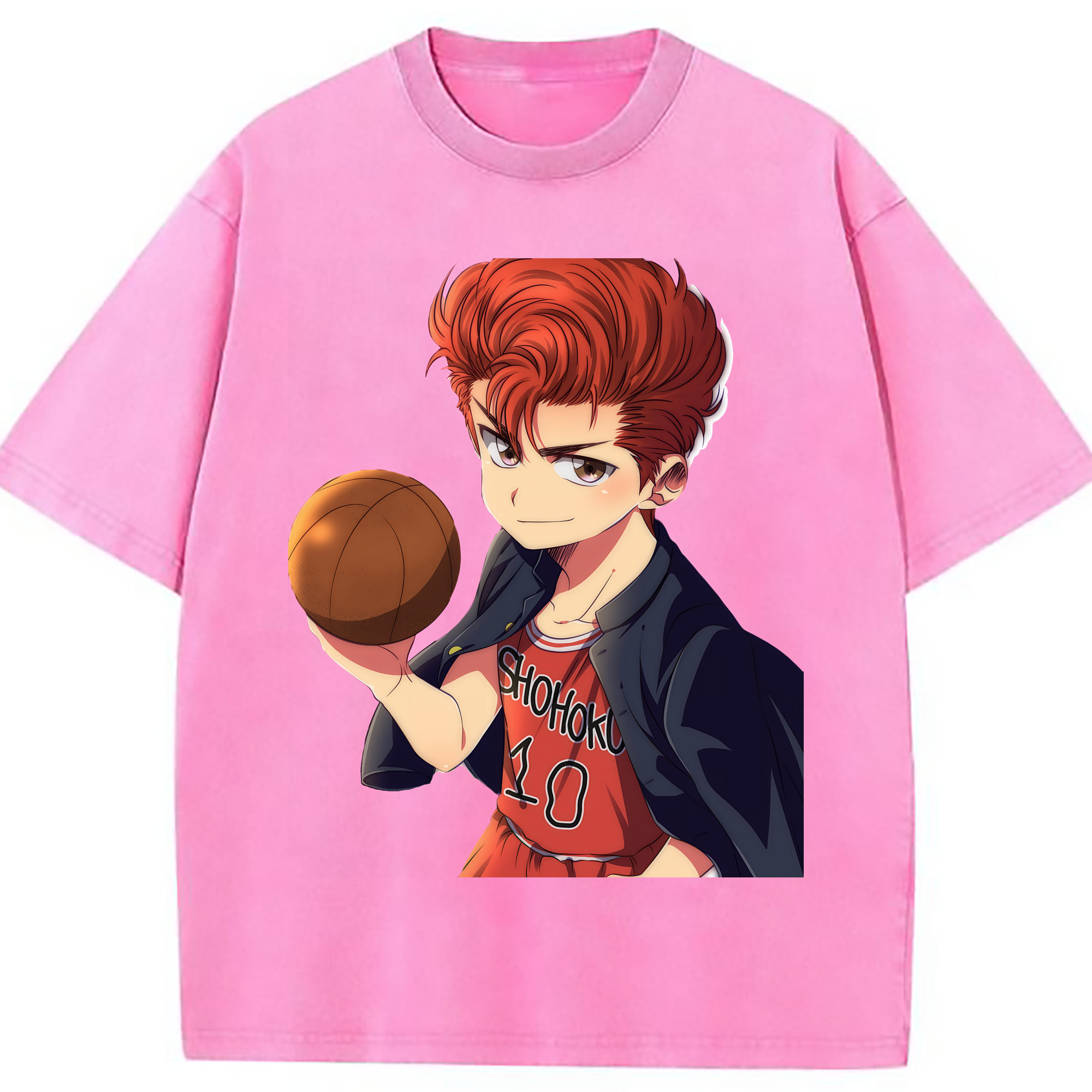 （画像用） SLAM DUNK／スラムダンク 綿100% ヴィンテージ風 半袖Tシャツ（フロントプリント）